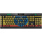 Ethiopia Flag Distressed K95 RGB PLATINUM Mechanical Gaming Keyboard Skin